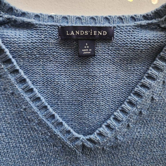 Blue V-Neck Sweater - Picture 2 of 4